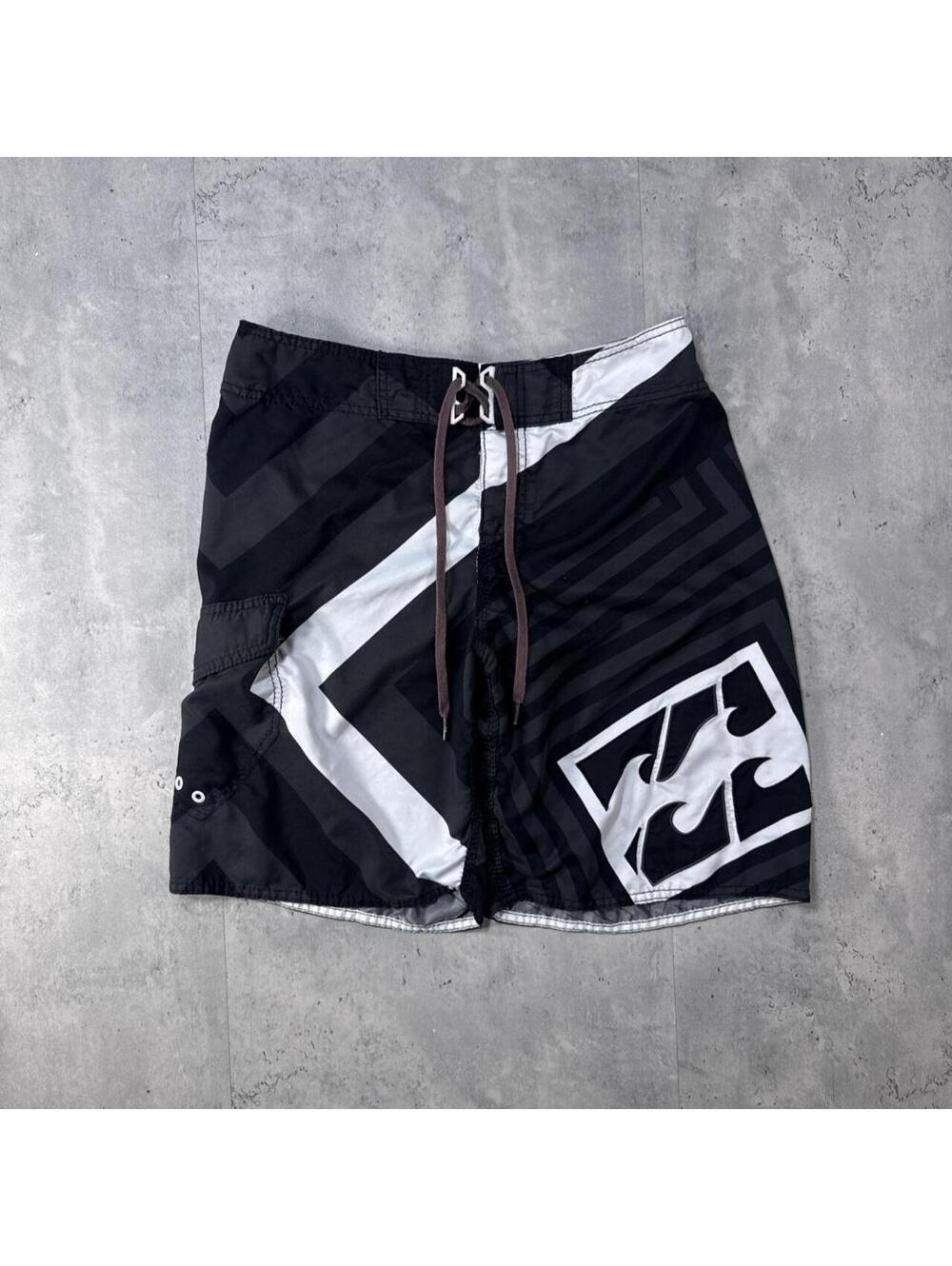 Y2K Billabong 00s Black Surf Board Shorts